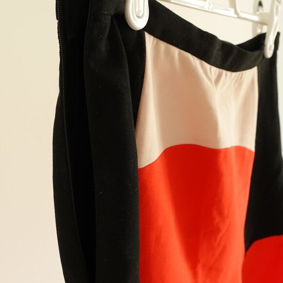 ZARA Mini Flare Color Block Skirt in Red, Pink, and Black SZ XS - Picture 6 of 9